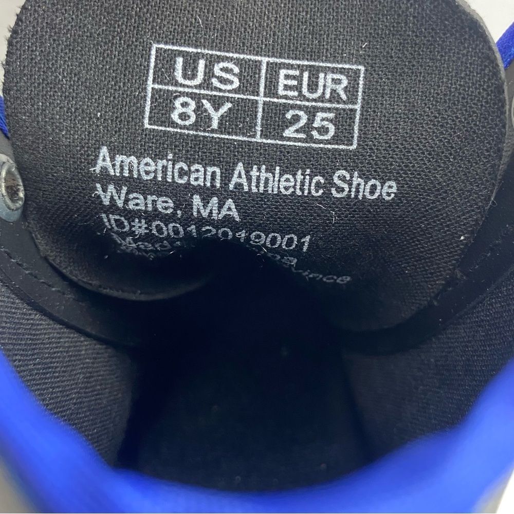 American Athletic Youth Boys Size 8 Chillin Double Runner Ice Skates Black Blue - Picture 13 of 13